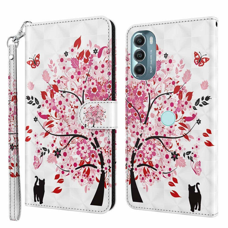 3D Painting Pattern TPU + PU Phone Case, For Motorola Moto G Power 2022, For Motorola Moto G Stylus 5G 2022, For OnePlus 10T, For Sony Xperia 5 IV