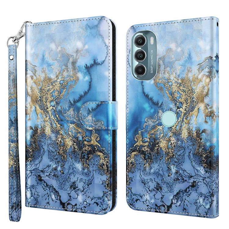 3D Painting Pattern TPU + PU Phone Case, For Motorola Moto G Power 2022, For Motorola Moto G Stylus 5G 2022, For OnePlus 10T, For Sony Xperia 5 IV