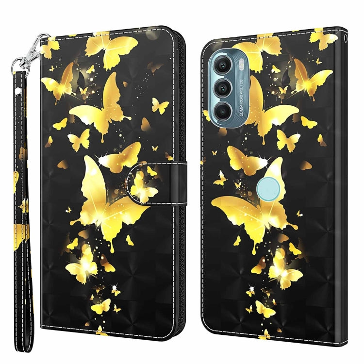 3D Painting Pattern TPU + PU Phone Case, For Motorola Moto G Power 2022, For Motorola Moto G Stylus 5G 2022, For OnePlus 10T, For Sony Xperia 5 IV