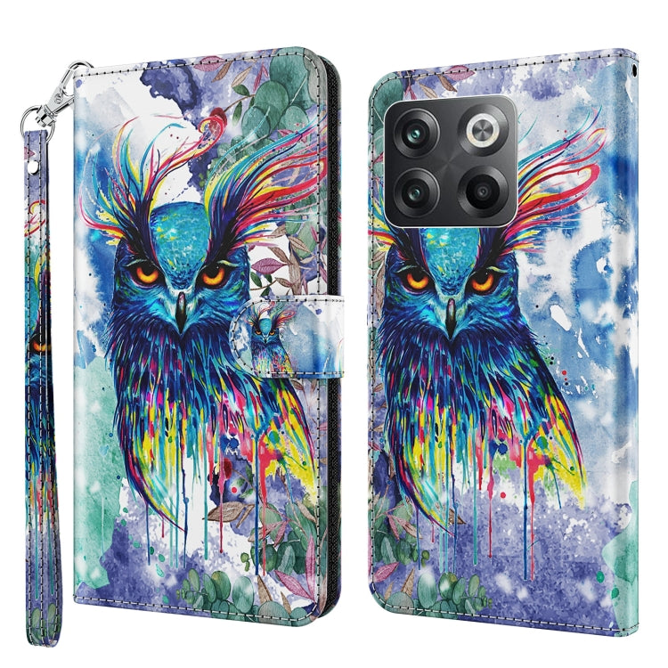 3D Painting Pattern TPU + PU Phone Case, For Motorola Moto G Power 2022, For Motorola Moto G Stylus 5G 2022, For OnePlus 10T, For Sony Xperia 5 IV