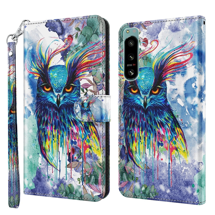 3D Painting Pattern TPU + PU Phone Case, For Motorola Moto G Power 2022, For Motorola Moto G Stylus 5G 2022, For OnePlus 10T, For Sony Xperia 5 IV