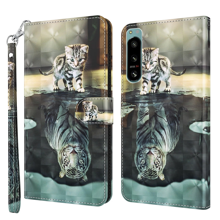 3D Painting Pattern TPU + PU Phone Case, For Motorola Moto G Power 2022, For Motorola Moto G Stylus 5G 2022, For OnePlus 10T, For Sony Xperia 5 IV