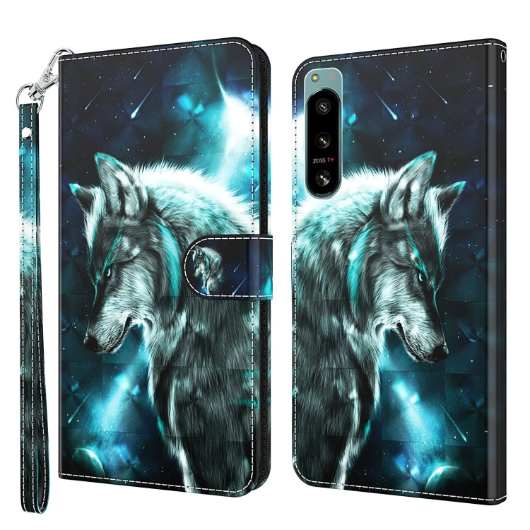 3D Painting Pattern TPU + PU Phone Case, For Motorola Moto G Power 2022, For Motorola Moto G Stylus 5G 2022, For OnePlus 10T, For Sony Xperia 5 IV