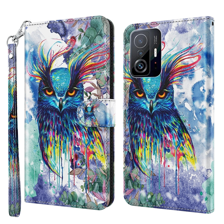 3D Painting Pattern TPU + PU Phone Case, For Xiaomi 12T Pro/12T/Redmi K50 Ultra, For Samsung Galaxy A04, For Samsung Galaxy A14 5G, For Xiaomi 11T Pro, For Samsung Galaxy S23 5G
