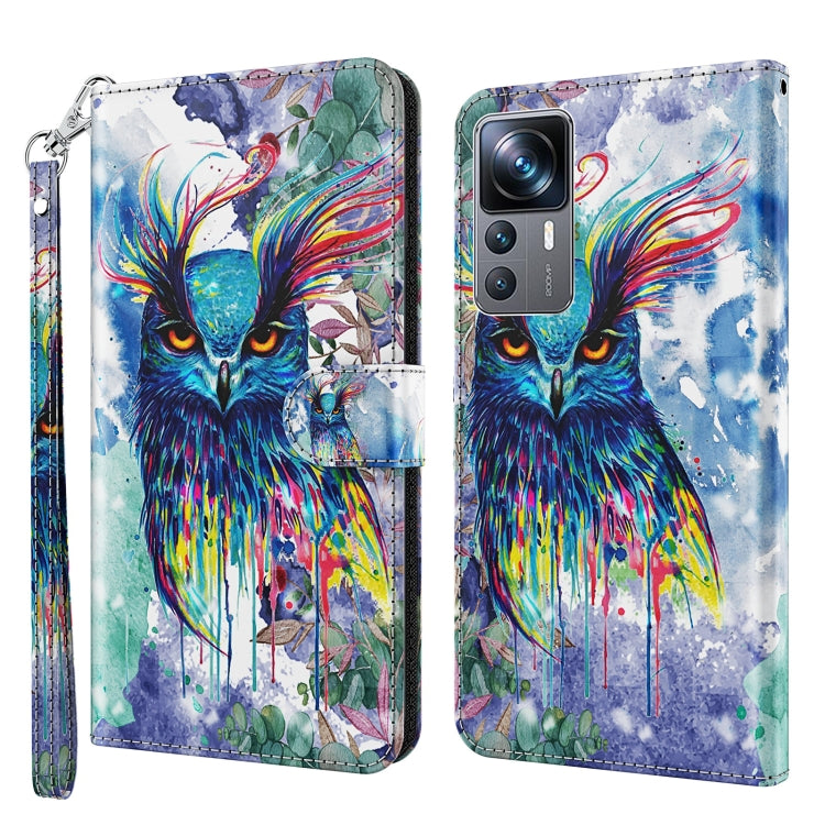 3D Painting Pattern TPU + PU Phone Case, For Xiaomi 12T Pro/12T/Redmi K50 Ultra, For Samsung Galaxy A04, For Samsung Galaxy A14 5G, For Xiaomi 11T Pro, For Samsung Galaxy S23 5G