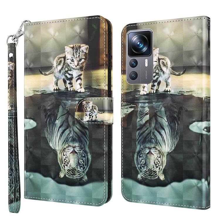 3D Painting Pattern TPU + PU Phone Case, For Xiaomi 12T Pro/12T/Redmi K50 Ultra, For Samsung Galaxy A04, For Samsung Galaxy A14 5G, For Xiaomi 11T Pro, For Samsung Galaxy S23 5G