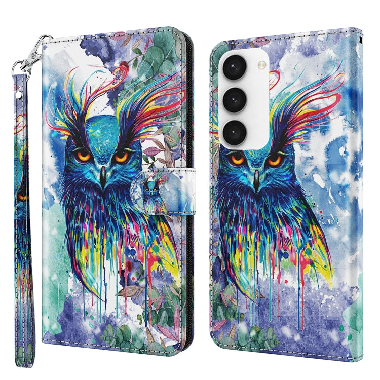 3D Painting Pattern TPU + PU Phone Case, For Xiaomi 12T Pro/12T/Redmi K50 Ultra, For Samsung Galaxy A04, For Samsung Galaxy A14 5G, For Xiaomi 11T Pro, For Samsung Galaxy S23 5G