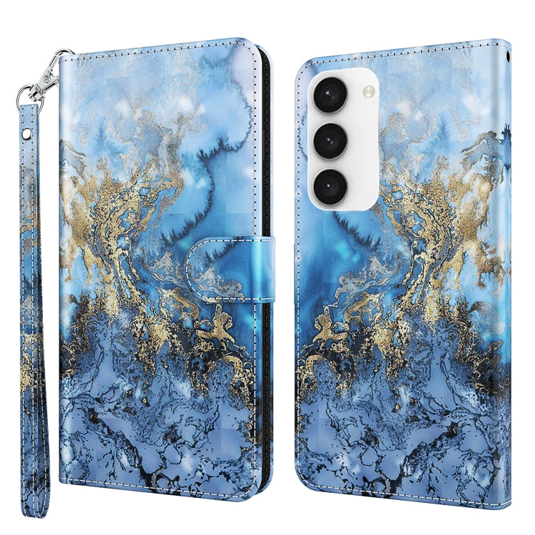 3D Painting Pattern TPU + PU Phone Case, For Samsung Galaxy S23, For Samsung Galaxy S23+ 5G, For Samsung Galaxy S23 ultra 5G