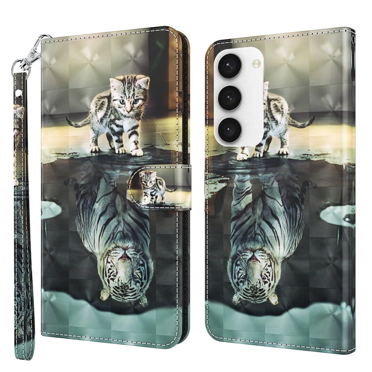 3D Painting Pattern TPU + PU Phone Case, For Xiaomi 12T Pro/12T/Redmi K50 Ultra, For Samsung Galaxy A04, For Samsung Galaxy A14 5G, For Xiaomi 11T Pro, For Samsung Galaxy S23 5G
