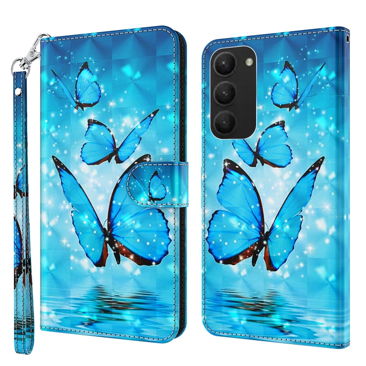 3D Painting Pattern TPU + PU Phone Case, For Samsung Galaxy S23, For Samsung Galaxy S23+ 5G, For Samsung Galaxy S23 ultra 5G