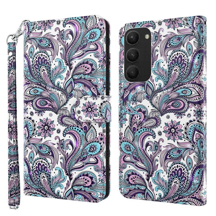 3D Painting Pattern TPU + PU Phone Case, For Samsung Galaxy S23, For Samsung Galaxy S23+ 5G, For Samsung Galaxy S23 ultra 5G