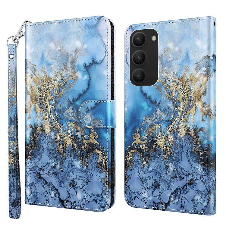 3D Painting Pattern TPU + PU Phone Case, For Samsung Galaxy S23, For Samsung Galaxy S23+ 5G, For Samsung Galaxy S23 ultra 5G
