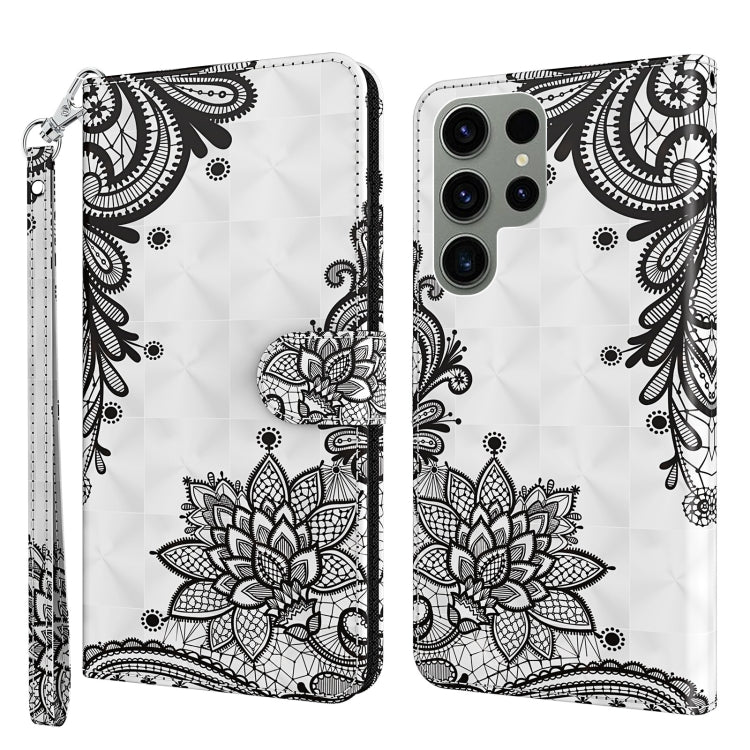 3D Painting Pattern TPU + PU Phone Case, For Samsung Galaxy S23, For Samsung Galaxy S23+ 5G, For Samsung Galaxy S23 ultra 5G