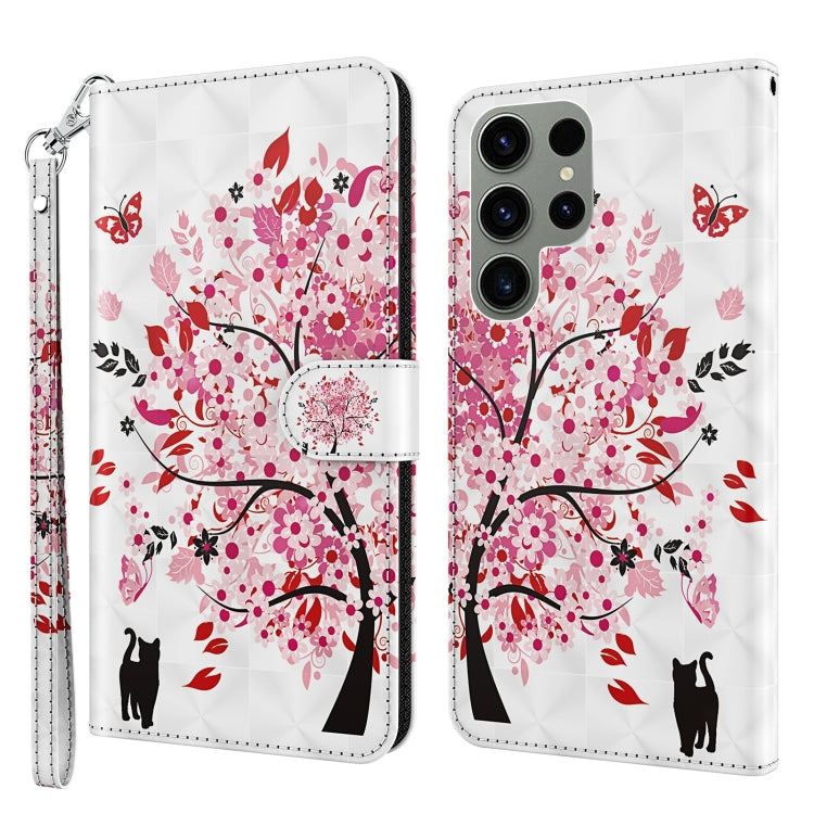 3D Painting Pattern TPU + PU Phone Case, For Samsung Galaxy S23, For Samsung Galaxy S23+ 5G, For Samsung Galaxy S23 ultra 5G