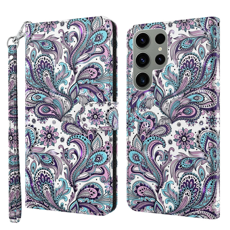 3D Painting Pattern TPU + PU Phone Case, For Samsung Galaxy S23, For Samsung Galaxy S23+ 5G, For Samsung Galaxy S23 ultra 5G