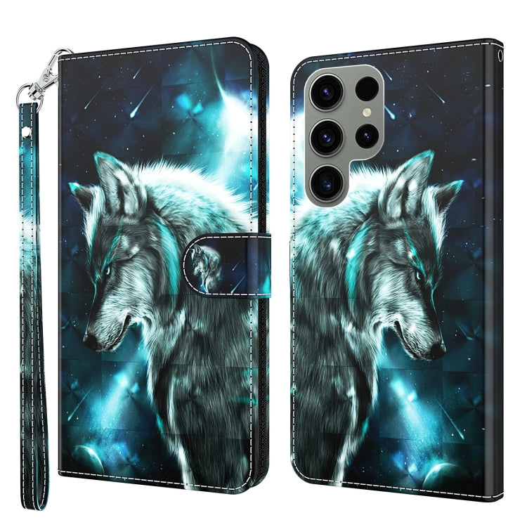 3D Painting Pattern TPU + PU Phone Case, For Samsung Galaxy S23, For Samsung Galaxy S23+ 5G, For Samsung Galaxy S23 ultra 5G