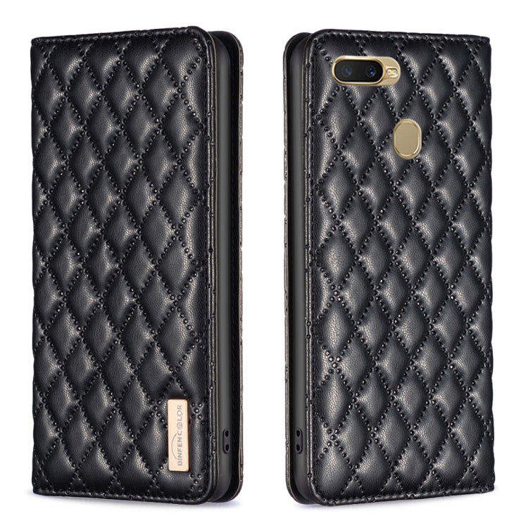 Diamond Lattice Magnetic Leather Flip Phone Case, For OPPO A7, For OPPO A15, For OPPO A16s / A16 / A54s / A55 5G / A54 4G, For OPPO A57 4G, For OPPO A74 4G / F19 4G, For OPPO A74 5G / A93 5G / A54 5G, For OPPO A76 4G / A36 4G / K10 4G / Realme 9i      ...