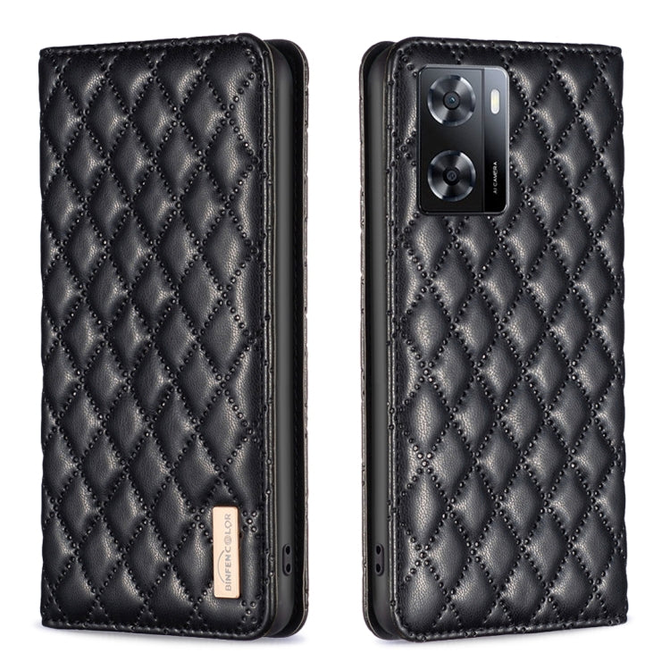 Diamond Lattice Magnetic Leather Flip Phone Case, For OPPO A7, For OPPO A15, For OPPO A16s / A16 / A54s / A55 5G / A54 4G, For OPPO A57 4G, For OPPO A74 4G / F19 4G, For OPPO A74 5G / A93 5G / A54 5G, For OPPO A76 4G / A36 4G / K10 4G / Realme 9i      ...
