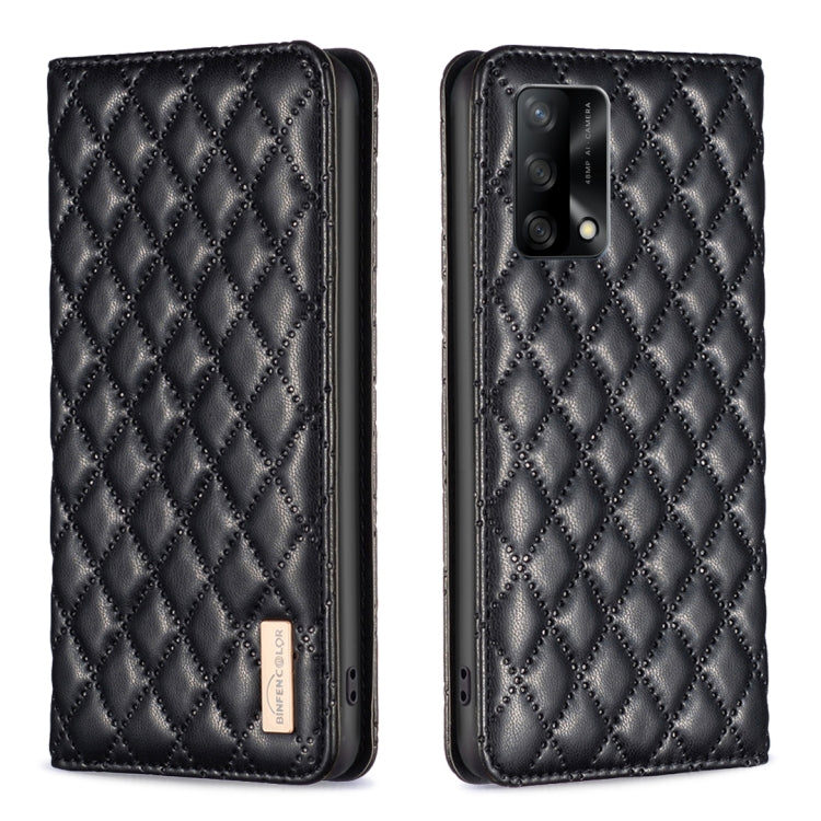 Diamond Lattice Magnetic Leather Flip Phone Case, For OPPO A7, For OPPO A15, For OPPO A16s / A16 / A54s / A55 5G / A54 4G, For OPPO A57 4G, For OPPO A74 4G / F19 4G, For OPPO A74 5G / A93 5G / A54 5G, For OPPO A76 4G / A36 4G / K10 4G / Realme 9i      ...