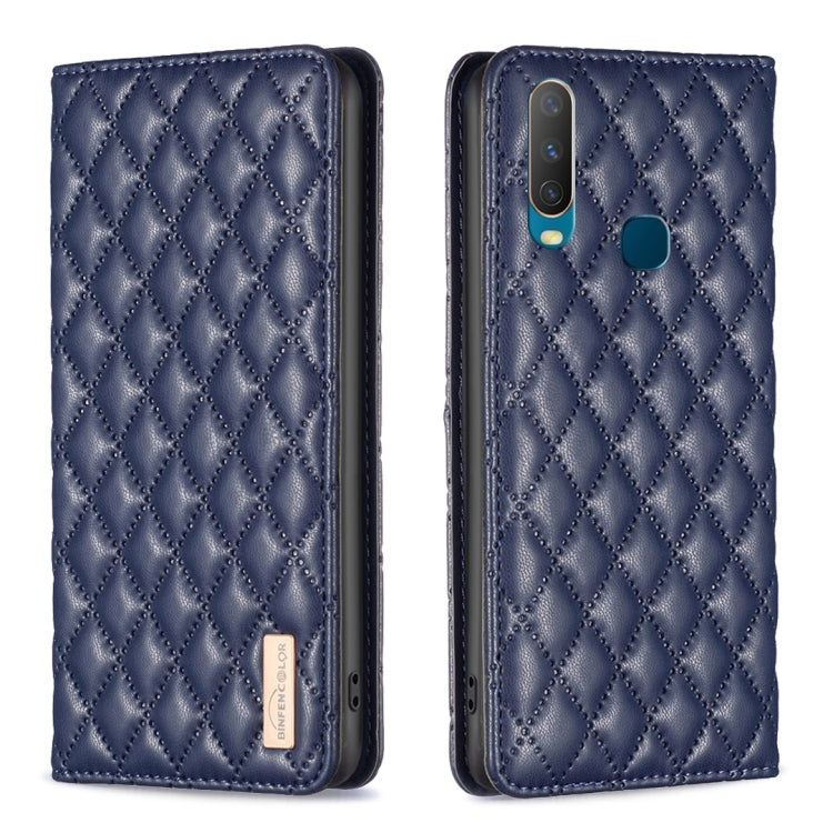 Diamond Lattice Magnetic Leather Flip Phone Case, For OPPO A94 5G / F19 Pro+, For OPPO A96 5G / Reno7 Z, For OPPO Find X5 Pro, For OPPO Find X5, For OPPO Reno7 5G / Find X5 Lite, For vivo Y02s, For vivo Y11 / Y15 / Y12 / Y17, For vivo Y15s