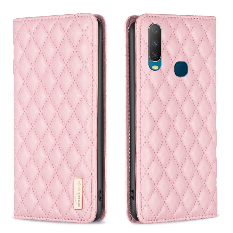 Diamond Lattice Magnetic Leather Flip Phone Case, For OPPO A94 5G / F19 Pro+, For OPPO A96 5G / Reno7 Z, For OPPO Find X5 Pro, For OPPO Find X5, For OPPO Reno7 5G / Find X5 Lite, For vivo Y02s, For vivo Y11 / Y15 / Y12 / Y17, For vivo Y15s