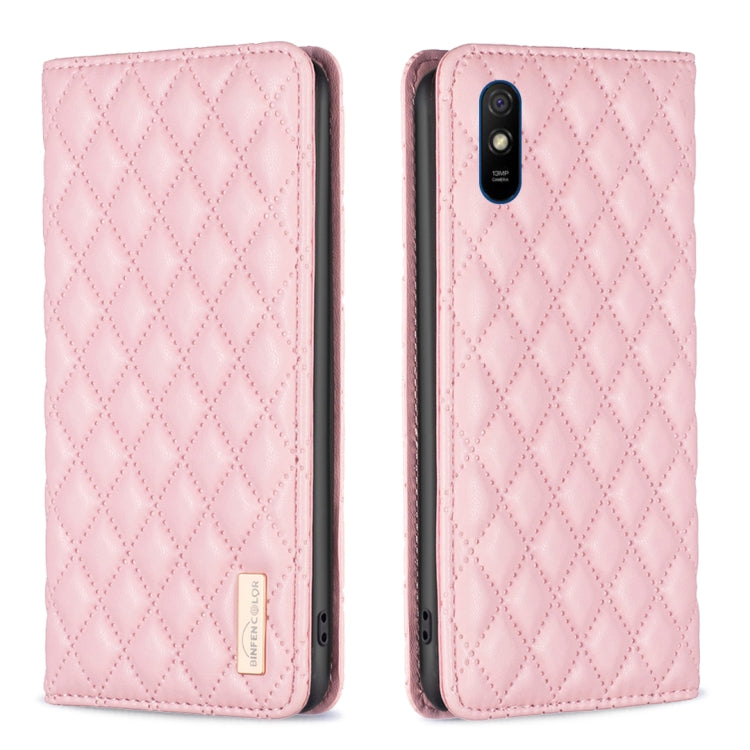 Diamond Lattice Magnetic Leather Flip Phone Case, For Xiaomi Redmi 9A, For Xiaomi Redmi 9C / 10A / Poco C31, For Xiaomi Redmi 9, For Xiaomi Redmi 10 5G / Note 11E, For Xiaomi Redmi 10 2022 / Note 11 4G, For Xiaomi Redmi 10C, For Xiaomi Redmi A1 / A1+  ...