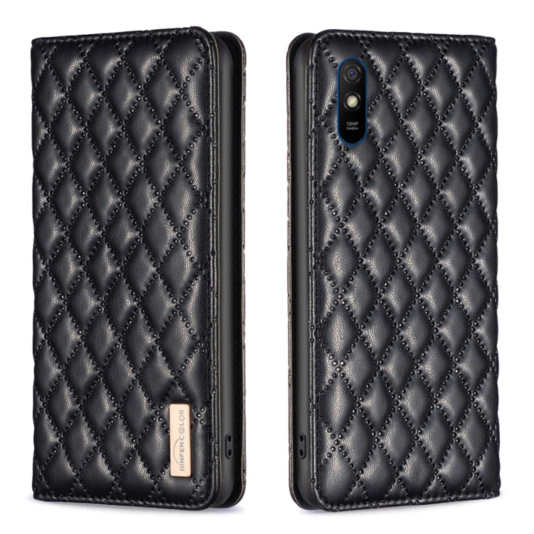 Diamond Lattice Magnetic Leather Flip Phone Case, For Xiaomi Redmi 9A, For Xiaomi Redmi 9C / 10A / Poco C31, For Xiaomi Redmi 9, For Xiaomi Redmi 10 5G / Note 11E, For Xiaomi Redmi 10 2022 / Note 11 4G, For Xiaomi Redmi 10C, For Xiaomi Redmi A1 / A1+  ...