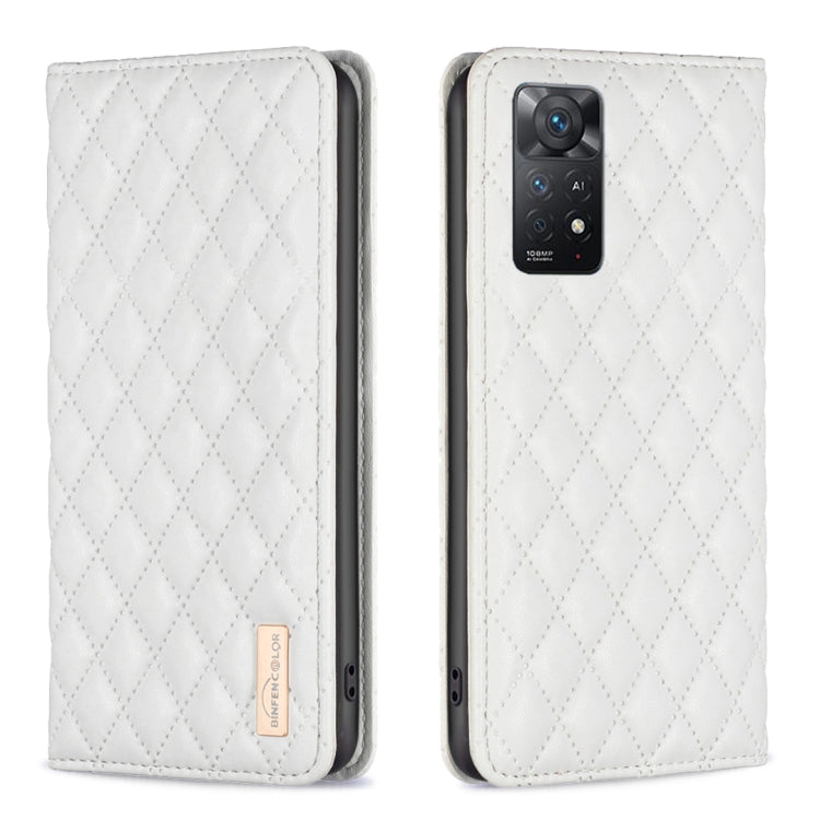 Diamond Lattice Magnetic Leather Flip Phone Case, For Xiaomi Redmi Note 11 / 11S, For Xiaomi Redmi Note 11 Pro 5G, For Xiaomi Redmi Note 9 Pro Max, For Xiaomi Redmi Note 10 4G / 10S, For Xiaomi Redmi Note 10 Pro / 10 Pro Max, For Xiaomi Mi 11 Lite     ...