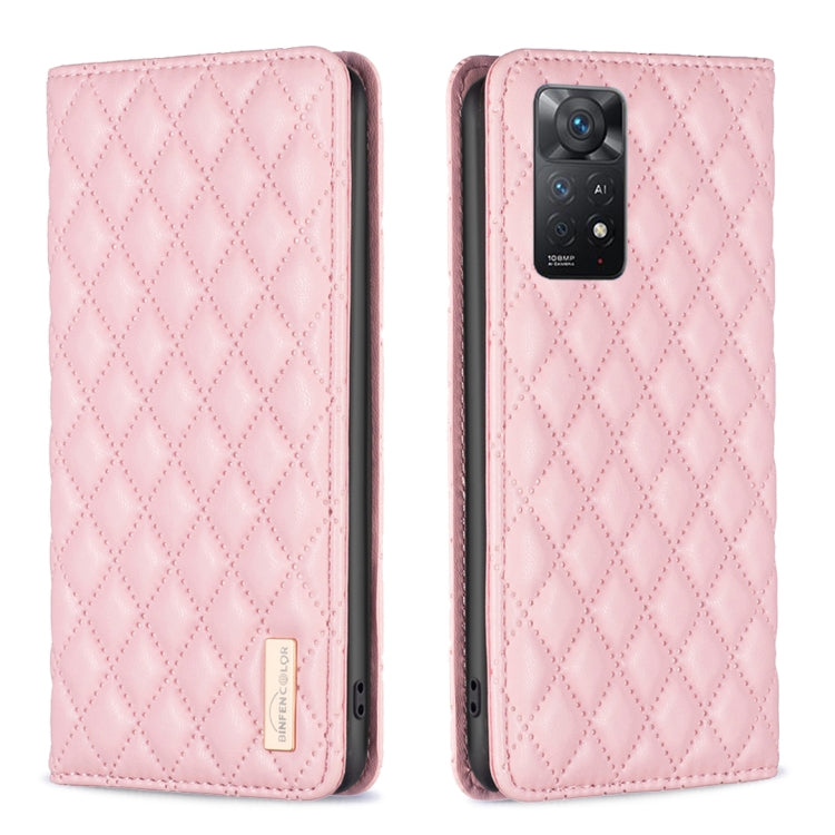 Diamond Lattice Magnetic Leather Flip Phone Case, For Xiaomi Redmi Note 11 / 11S, For Xiaomi Redmi Note 11 Pro 5G, For Xiaomi Redmi Note 9 Pro Max, For Xiaomi Redmi Note 10 4G / 10S, For Xiaomi Redmi Note 10 Pro / 10 Pro Max, For Xiaomi Mi 11 Lite     ...