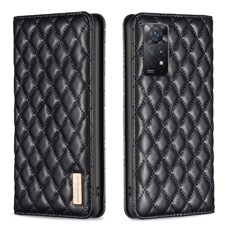 Diamond Lattice Magnetic Leather Flip Phone Case, For Xiaomi Redmi Note 11 / 11S, For Xiaomi Redmi Note 11 Pro 5G, For Xiaomi Redmi Note 9 Pro Max, For Xiaomi Redmi Note 10 4G / 10S, For Xiaomi Redmi Note 10 Pro / 10 Pro Max, For Xiaomi Mi 11 Lite     ...
