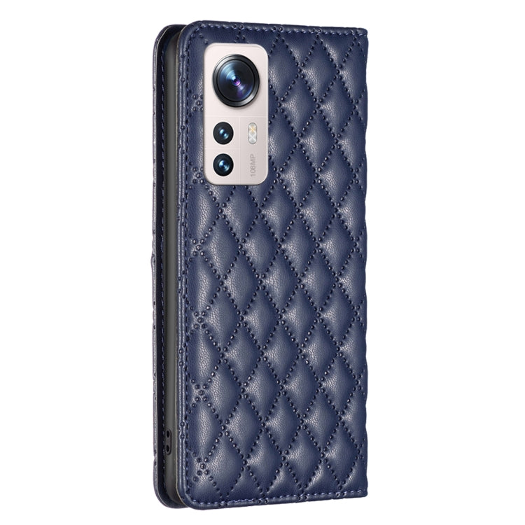 Diamond Lattice Magnetic Leather Flip Phone Case, For Xiaomi 12 Lite, For Xiaomi 12 Pro, For Xiaomi 12T / 12T Pro / Redmi K50 Ultra, For Xiaomi 12, For Xiaomi Poco M3, For Xiaomi Poco M3 Pro, For Xiaomi Poco X3 / X3 NFC