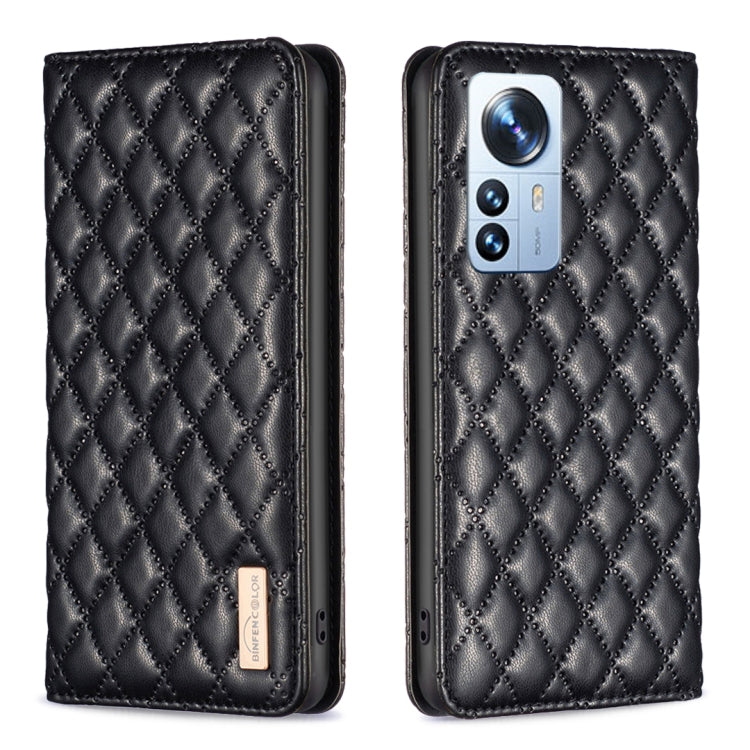 Diamond Lattice Magnetic Leather Flip Phone Case, For Xiaomi 12 Lite, For Xiaomi 12 Pro, For Xiaomi 12T / 12T Pro / Redmi K50 Ultra, For Xiaomi 12, For Xiaomi Poco M3, For Xiaomi Poco M3 Pro, For Xiaomi Poco X3 / X3 NFC