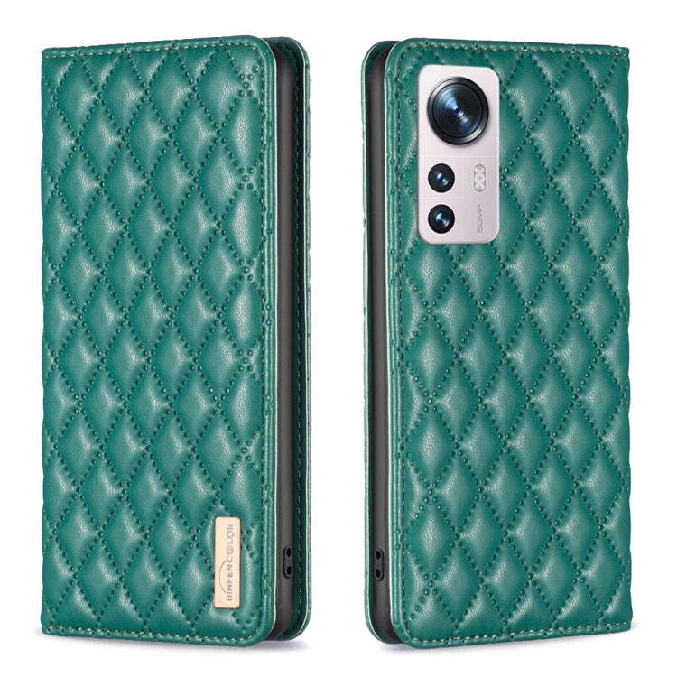 Diamond Lattice Magnetic Leather Flip Phone Case, For Xiaomi 12 Lite, For Xiaomi 12 Pro, For Xiaomi 12T / 12T Pro / Redmi K50 Ultra, For Xiaomi 12, For Xiaomi Poco M3, For Xiaomi Poco M3 Pro, For Xiaomi Poco X3 / X3 NFC