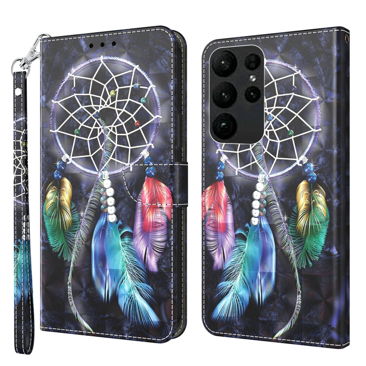 3D Painted Leather Phone Case, For Samsung Galaxy S23 5G, For Samsung Galaxy S23+ 5G, For Samsung Galaxy S23 Ultra, For Samsung Galaxy A14 5G