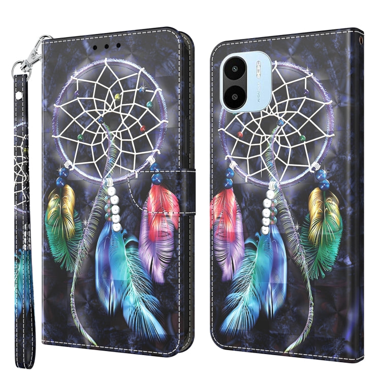 3D Painted Leather Phone Case, For Samsung Galaxy A23e, For Samsung Galaxy A04, For Samsung Galaxy A04s, For Xiaomi Redmi A1 2022