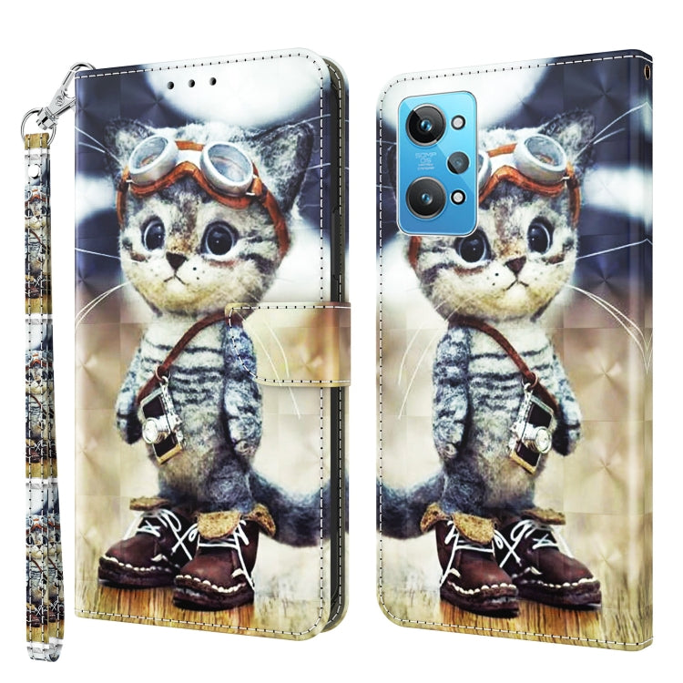 3D Painted Leather Phone Case, For Realme GT2 / GT Neo2 / GT Neo 3T, For Realme GT2 Pro, For Sony Xperia 5 IV, For Motorola Moto E22