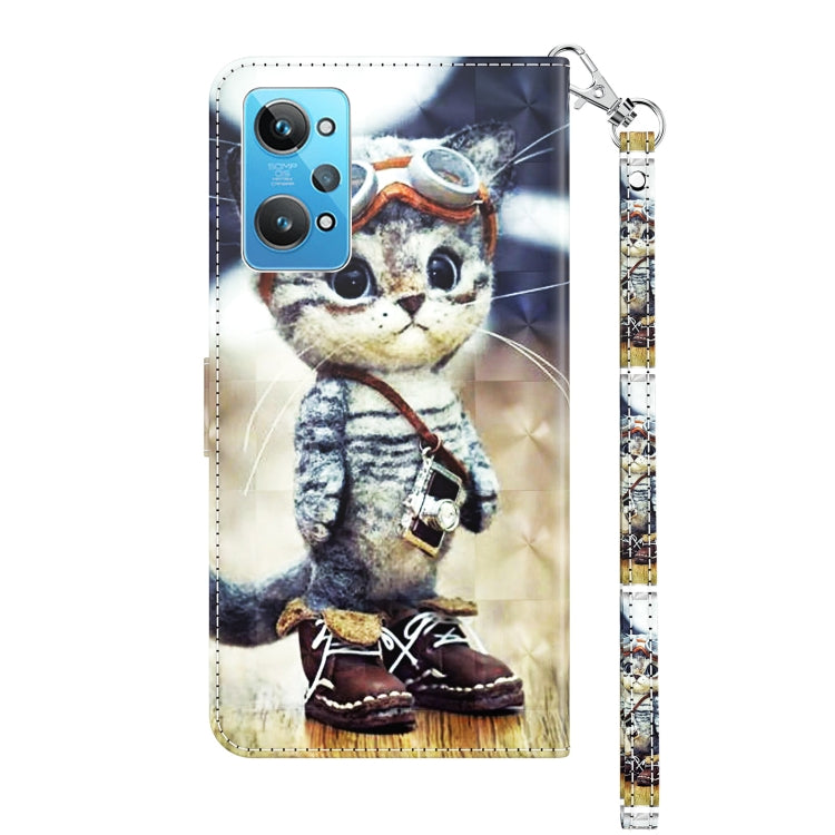 3D Painted Leather Phone Case, For Realme GT2 / GT Neo2 / GT Neo 3T, For Realme GT2 Pro, For Sony Xperia 5 IV, For Motorola Moto E22