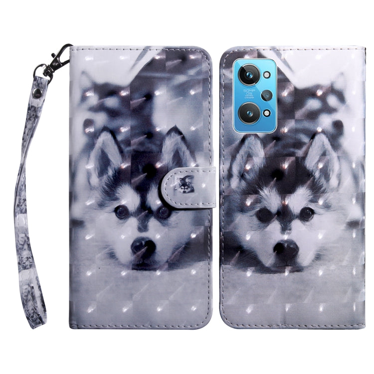 3D Painted Leather Phone Case, For Realme GT2 / GT Neo2 / GT Neo 3T, For Realme GT2 Pro, For Sony Xperia 5 IV, For Motorola Moto E22