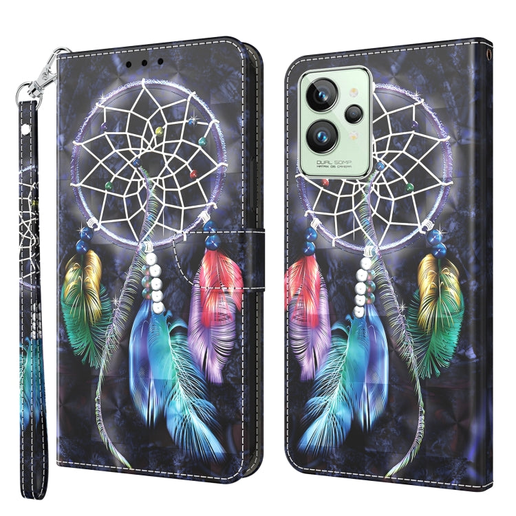 3D Painted Leather Phone Case, For Realme GT2 / GT Neo2 / GT Neo 3T, For Realme GT2 Pro, For Sony Xperia 5 IV, For Motorola Moto E22