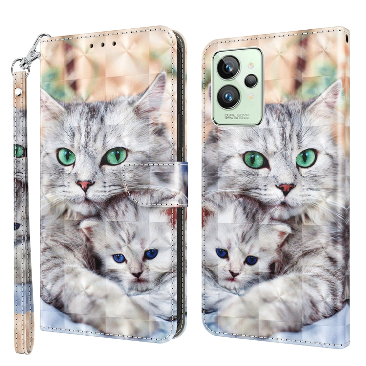 3D Painted Leather Phone Case, For Realme GT2 / GT Neo2 / GT Neo 3T, For Realme GT2 Pro, For Sony Xperia 5 IV, For Motorola Moto E22