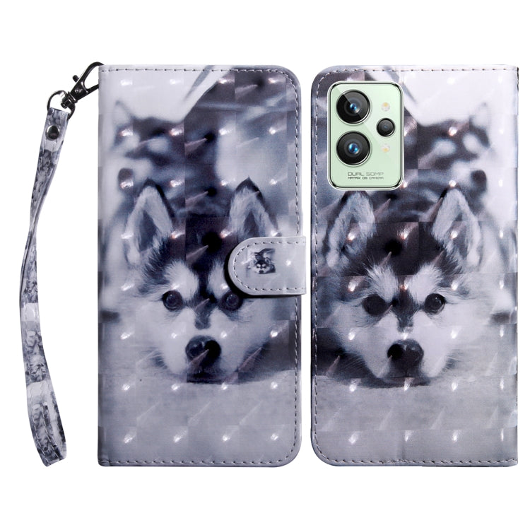 3D Painted Leather Phone Case, For Realme GT2 / GT Neo2 / GT Neo 3T, For Realme GT2 Pro, For Sony Xperia 5 IV, For Motorola Moto E22