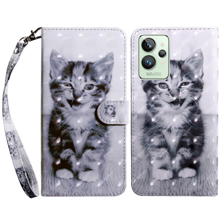 3D Painted Leather Phone Case, For Realme GT2 / GT Neo2 / GT Neo 3T, For Realme GT2 Pro, For Sony Xperia 5 IV, For Motorola Moto E22