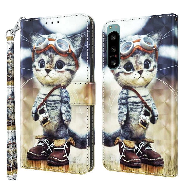 3D Painted Leather Phone Case, For Realme GT2 / GT Neo2 / GT Neo 3T, For Realme GT2 Pro, For Sony Xperia 5 IV, For Motorola Moto E22