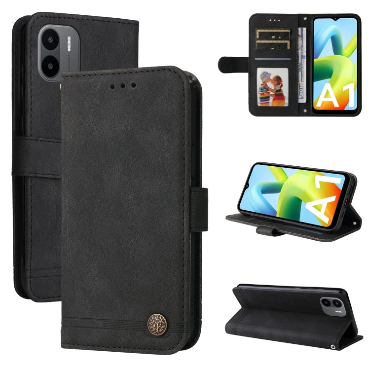 Skin Feel Life Tree Metal Button Leather Phone Case, For Xiaomi Redmi A1 4G, For Xiaomi 12T / 12T Pro / Redmi K50 Ultra