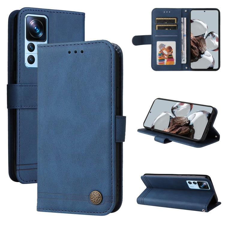Skin Feel Life Tree Metal Button Leather Phone Case, For Xiaomi Redmi A1 4G, For Xiaomi 12T / 12T Pro / Redmi K50 Ultra