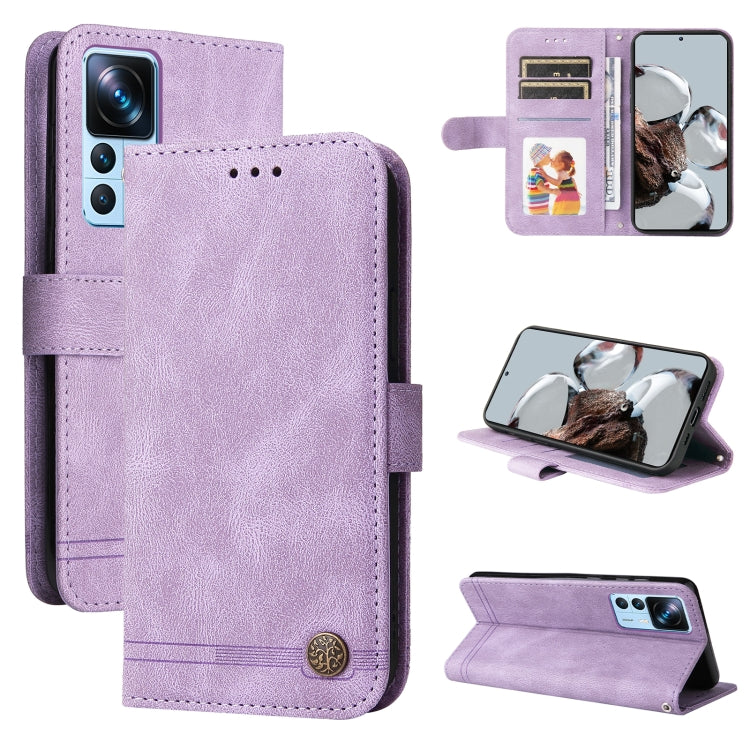 Skin Feel Life Tree Metal Button Leather Phone Case, For Xiaomi Redmi A1 4G, For Xiaomi 12T / 12T Pro / Redmi K50 Ultra