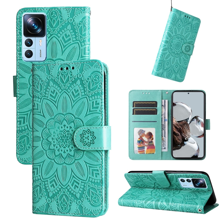 Embossed Sunflower Leather Phone Case, For Xiaomi Redmi A1 4G, For Xiaomi 12T / 12T Pro / Redmi K50 Ultra