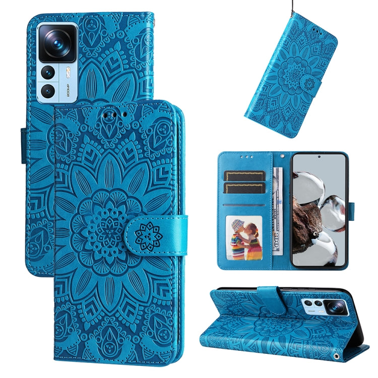 Embossed Sunflower Leather Phone Case, For Xiaomi Redmi A1 4G, For Xiaomi 12T / 12T Pro / Redmi K50 Ultra