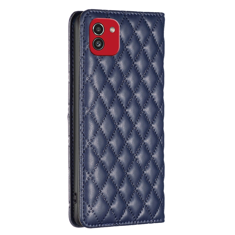 Diamond Lattice Magnetic Leather Flip Phone Case, For Samsung Galaxy A03 166mm, For Samsung Galaxy A03s / A02s, For Samsung Galaxy A04 4G, For Samsung Galaxy A12, For Samsung Galaxy A13 5G / 4G, For Samsung Galaxy A14 5G, For Samsung Galaxy A22 4G     ...