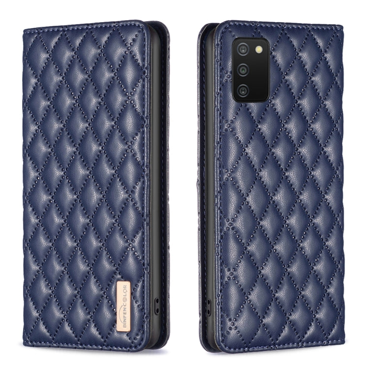 Diamond Lattice Magnetic Leather Flip Phone Case, For Samsung Galaxy A03 166mm, For Samsung Galaxy A03s / A02s, For Samsung Galaxy A04 4G, For Samsung Galaxy A12, For Samsung Galaxy A13 5G / 4G, For Samsung Galaxy A14 5G, For Samsung Galaxy A22 4G     ...